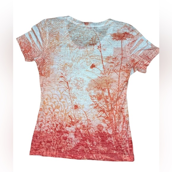 **SOLD ON MERCARI**KUHL Women’s Multicolored Shirt Size Large Orange & White - Picture 2 of 7